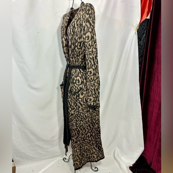 Moon River leopard print longline cardigan size S - Picture 8 of 8